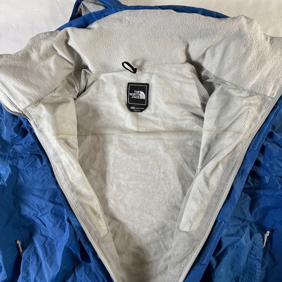 The North Face Hooded Rain Jacket Men's 2XL Lightweight Outdoor Gear Blue - Picture 4 of 7
